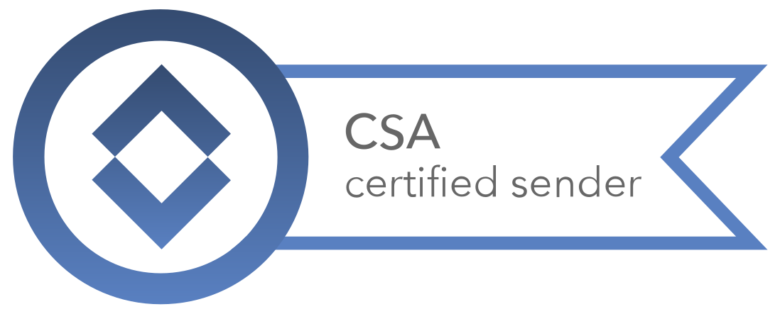 CSA certified sender